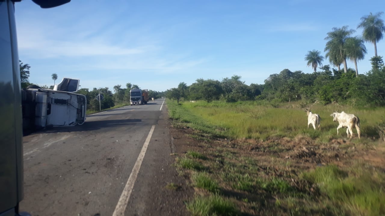 Carreta Carregada Bovinos Tomba Na Br Pr Ximo A Alto Caracol