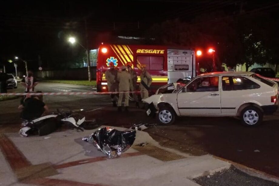 Grave acidente em Dourados vitimou Juliano, de 32 anos - Foto: Cido Costa/Dourados News Leia mais em: https://correiodoestado.com.br/cidades/bebado-e-em-carro-furtado-idoso-mata-motociclista/444140/