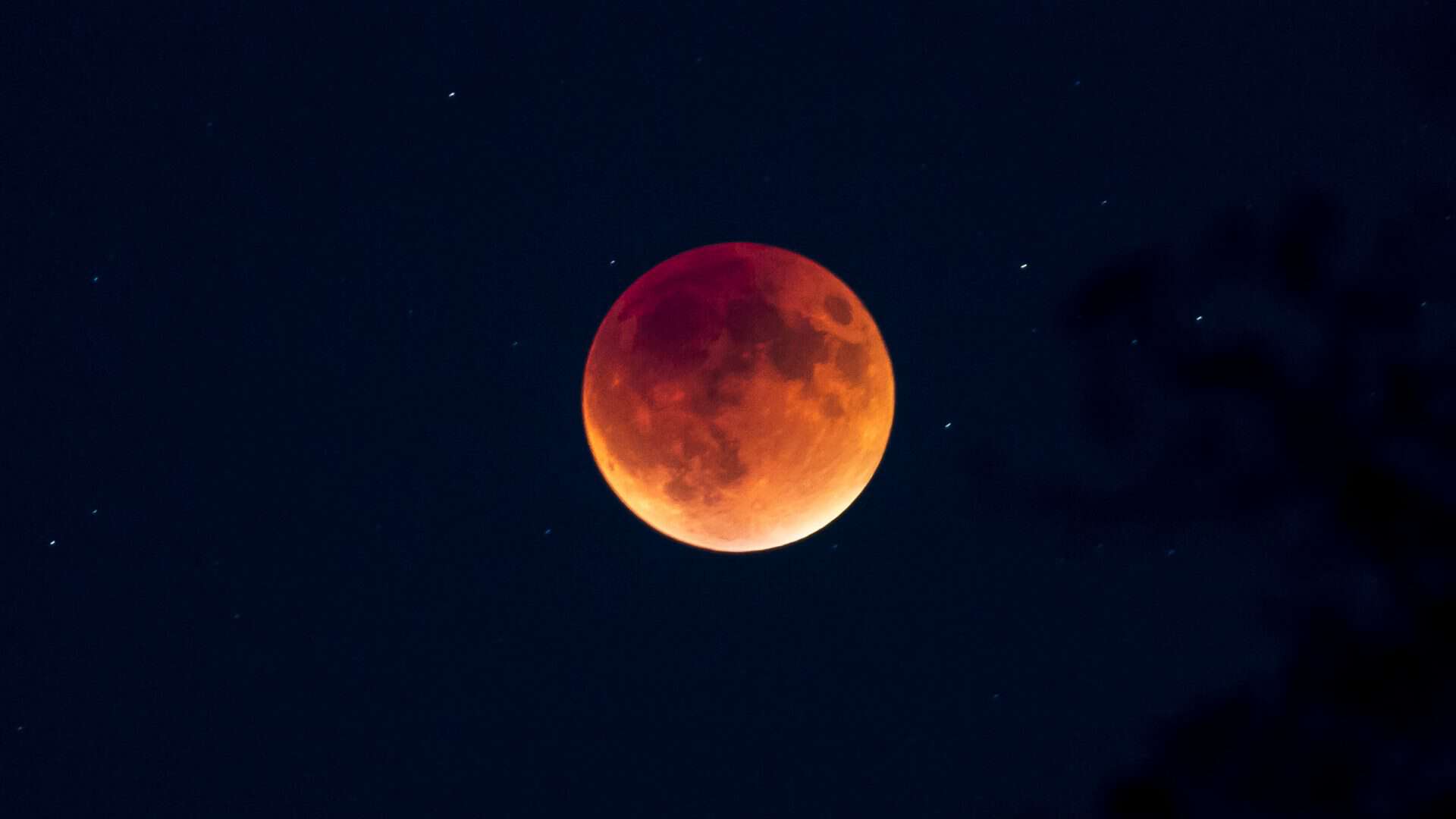 "Lua de Sangue" fotografada em março de 2016 na cordilheira costeira da Califórnia, EUA. Crédito: Bob Wick/Bureau of Land Management California