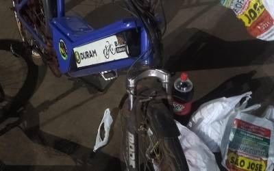 Jardim : Ciclista fica ferida após colisão entre moto e bicicleta elétrica na 11 de Dezembro 